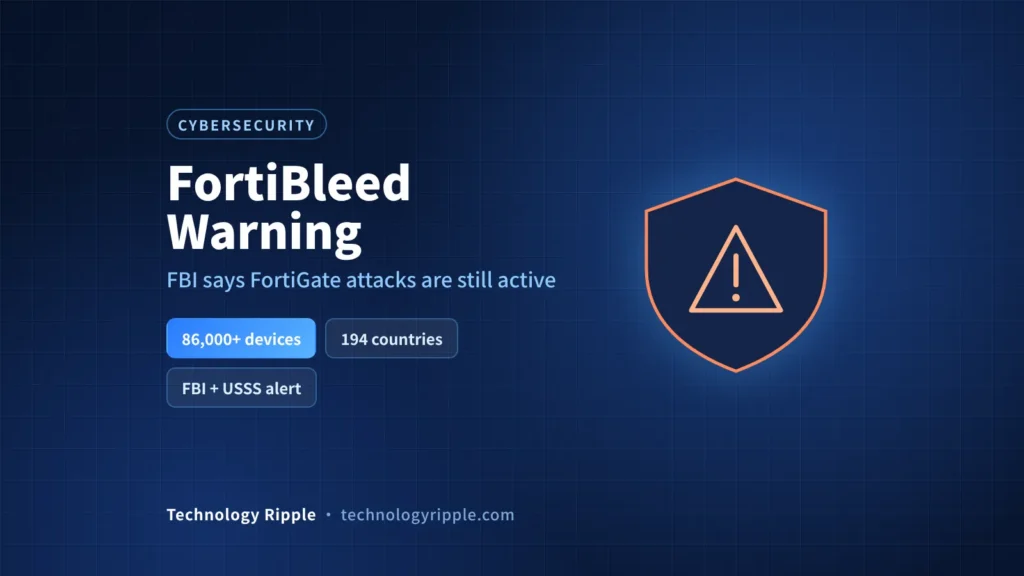 FortiBleed FBI warning about compromised Fortinet FortiGate firewalls and SSL VPN gateways