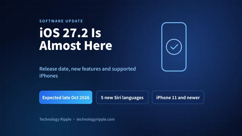 iOS 27.2 release date, new features and supported iPhones explained for iPhone owners