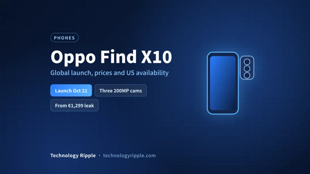 Oppo Find X10: Price, Specs, Global Launch & US Availability Oppo Find X10 and Find X10 Pro Max global launch with leaked prices and specs