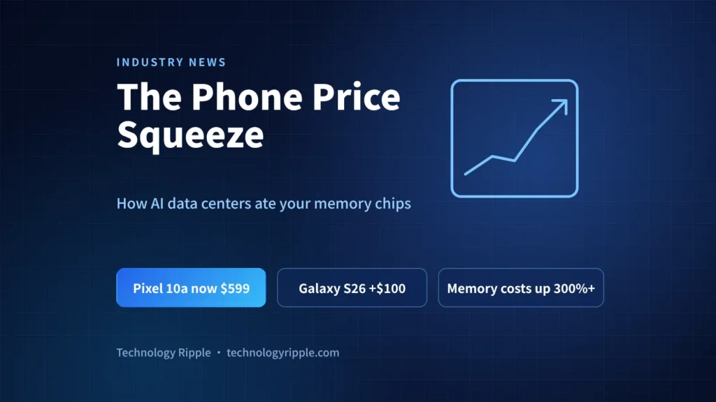 Why are phone prices going up in 2026: smartphones with rising price tags as AI data centers drain memory chip supply